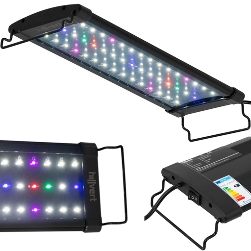 LED light for aquarium plant growth full spectrum 45 LEDs 36 cm 12 W.
