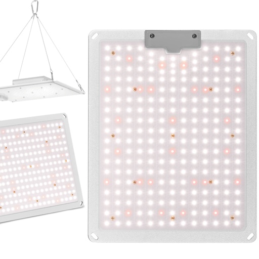 Plant growth cultivation lamp full spectrum 30 x 24 cm 234 LED 110 W silver