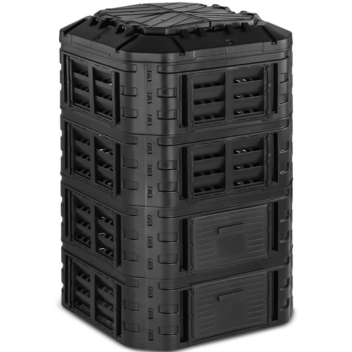 Modular composter for garden for organic waste 90 x 90 x 145 cm 1120 l
