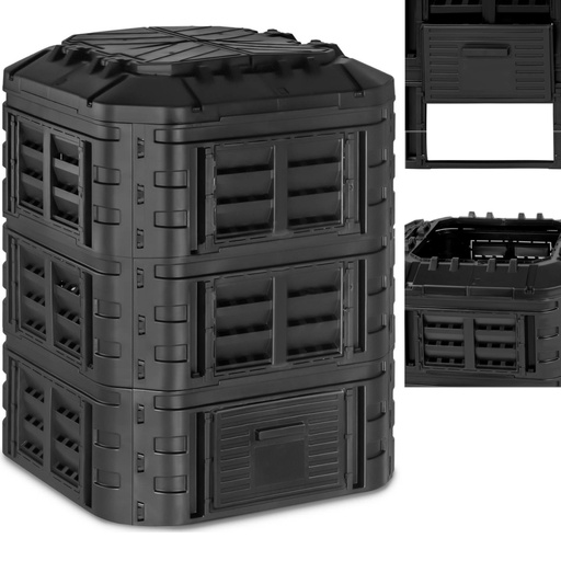 Modular garden composter for organic waste 93 x 93 x 110 cm 860 l