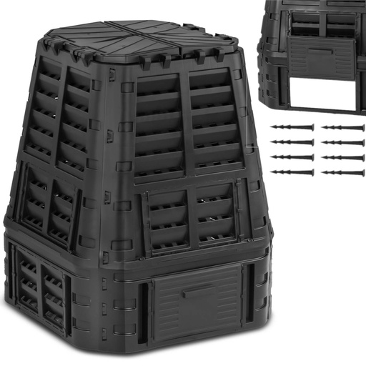 Garden composter for organic waste 93 x 93 x 113 cm 740 l