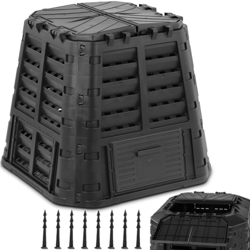 Garden composter for organic waste 69 x 69 x 82 cm 480 l