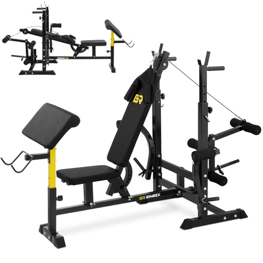 Multifunctional exercise bench adjustable prayer desk up to 110 kg