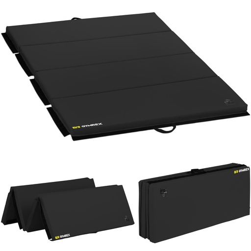 Reabilitacinis gimnastikos kilimėlis sulankstomas 200 x 120 x 5 cm juodas