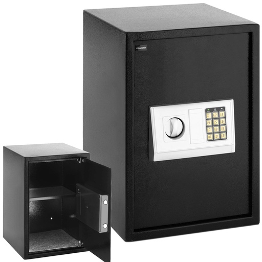 Elektroninis namų biuro seifas su kodine spyna plieninis 35x34,5x50 cm