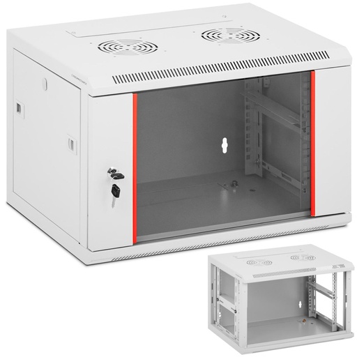 Sieninė 19'' 6U serverių spinta IP20 iki 75 kg 54x40x35 cm