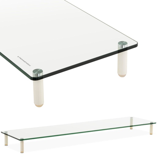 Plaukts monitora ekrānam 13-32'' stikls maks. 20 kg 100x26x8,3 cm