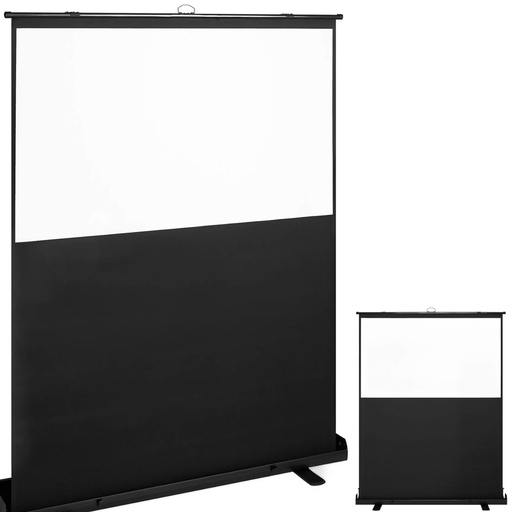 Pārnēsājams pneimatiskais grīdas projekcijas ekrāns ROLL-UP 16:9 formātā 70''