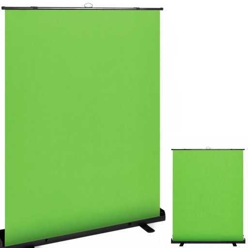 GREEN SCREEN grīdas foto fons, izvelkams 166,2x199 cm