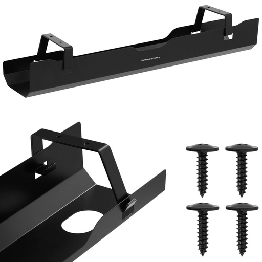 Rakstāmgalda kabeļu vadības plaukts 600x135x108 mm BLACK