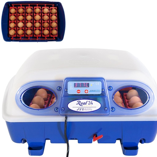 Inkubators inkubators 24 olām pusautomāts ar ūdens dozatoru professional 100 W