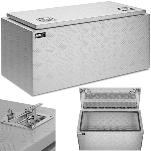 Alumīnija transporta instrumentu kaste ar slēdzeni 119 l 91 x 45 x 44,5 cm