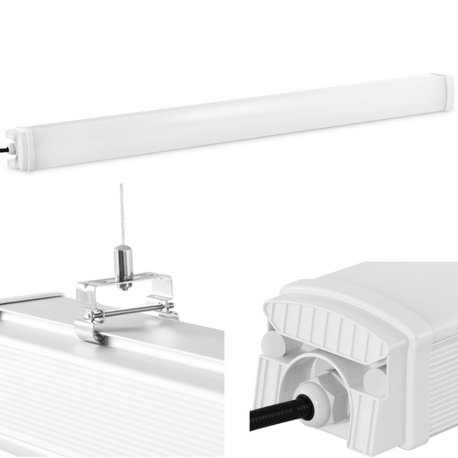LED ūdensnecaurlaidīgs gaismeklis mājputnu novietnes noliktavai IP65 4400 lm 120 cm 40 W
