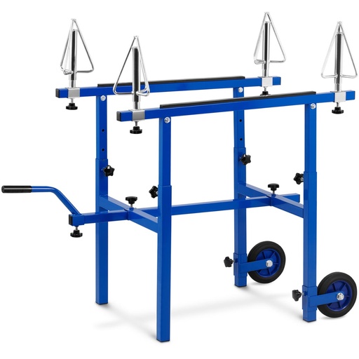 Paint stand for rims 4 swivel handles 2 wheels handle
