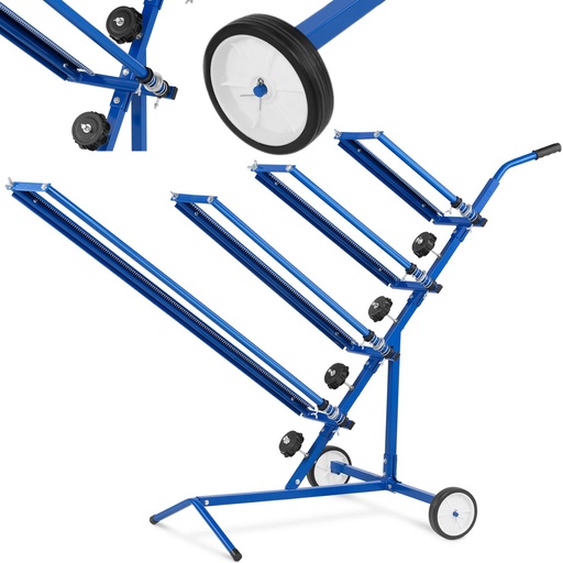 Paper painting cart stand 30 - 100 cm for 4 rolls