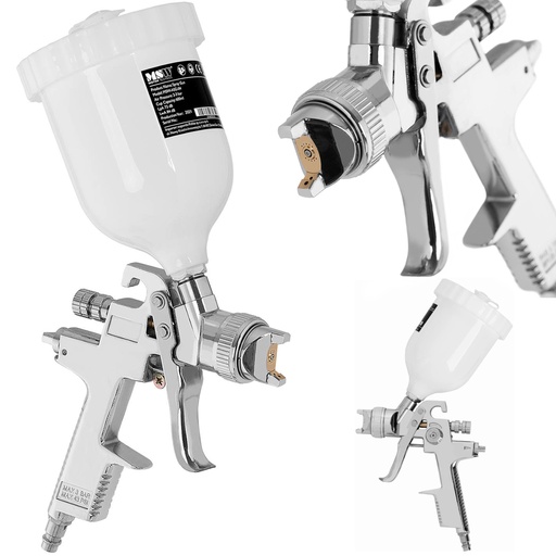 HVLP spray paint gun 3 nozzles 600 ml 3.5-5 bar