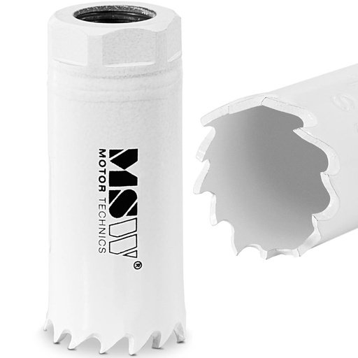 Bimetalinis grąžtas metalui medienai plastikui 22 mm skersmens.