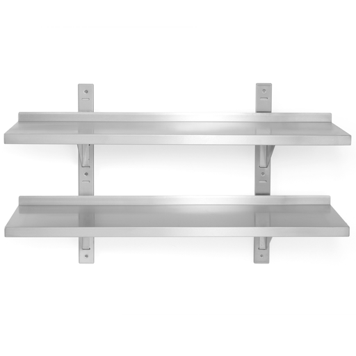 Regulējams divvietīgs sienas plaukts 80cm - Hendi 811771