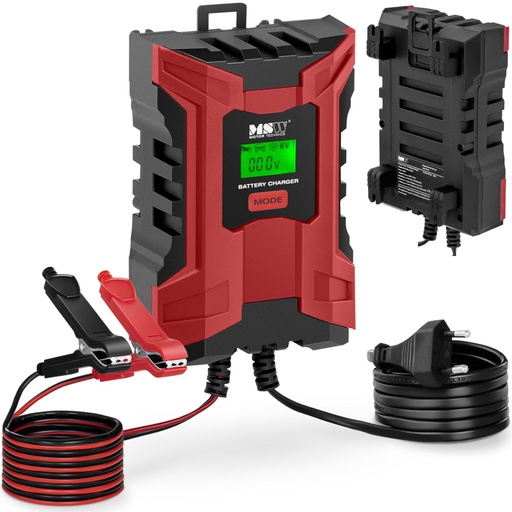 Automatinis automobilinis įkroviklis su LCD atminties funkcija 105 W 6/12 V 2/6 A