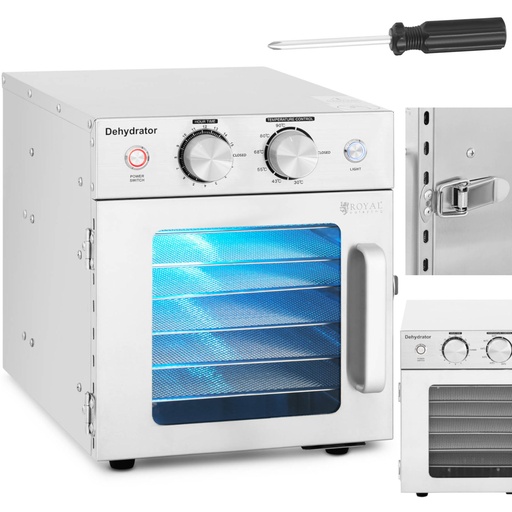 Pramoninė maisto žolelių ir grybų džiovykla 1 kamera 6 grotelės 30-90 C 500 W