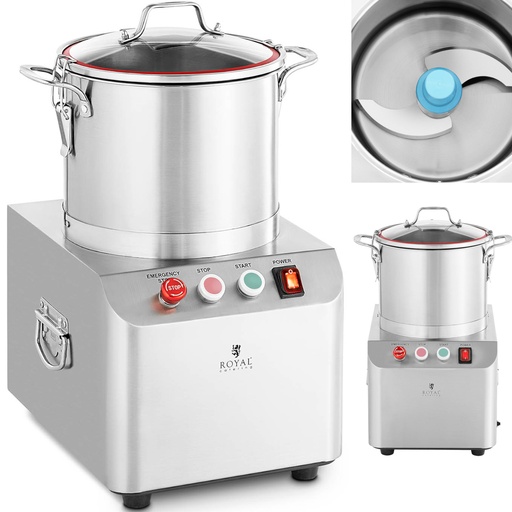 Virtuvinis kombainas mėsai smulkinti, mėsai pjaustyti, daržovėms pjaustyti 1400 aps/min 10 l 750 W