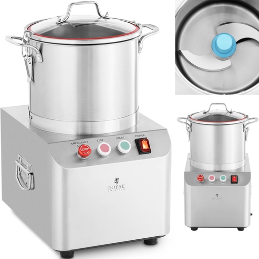 Virtuvinis kombainas mėsai smulkinti, mėsai pjaustyti, daržovėms pjaustyti 1400 aps/min 8 l 550 W