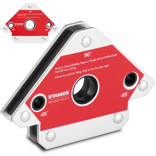 Magnetinis suvirinimo gnybtas 45/90/135 kampu iki 25 kg