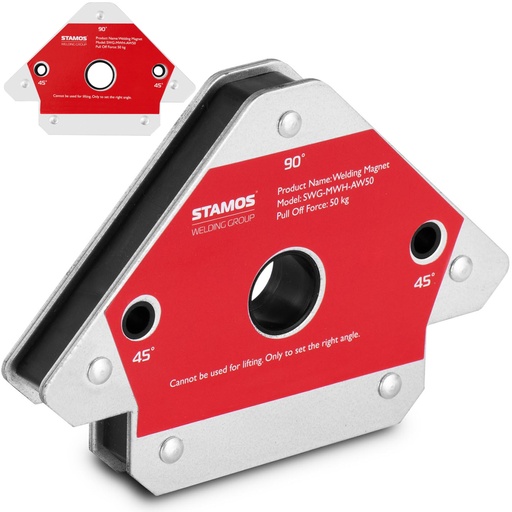 Magnetinis suvirinimo gnybtas 45/90/135 kampu iki 50 kg