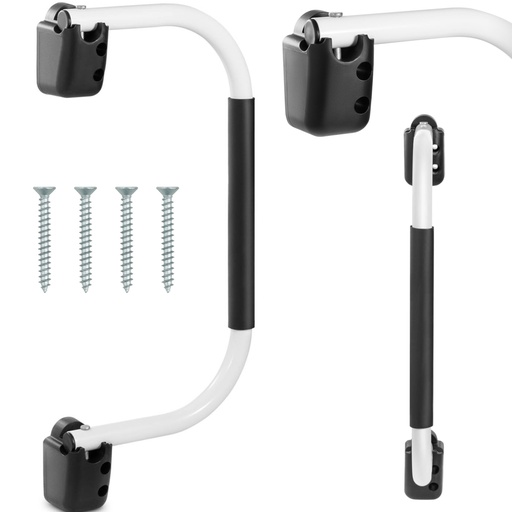 Handle railing auxiliary handle for boat canoe trailer aluminum white