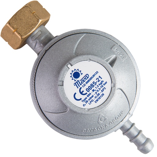 Gas pressure regulator for LPG cylinder 37mbar 1,5kg/h Type 694