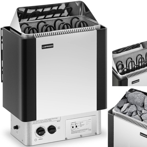 Elektrinė pirties krosnelė su integruotu valdymu 5-9 m3 iki 110C 400 V 6 kW