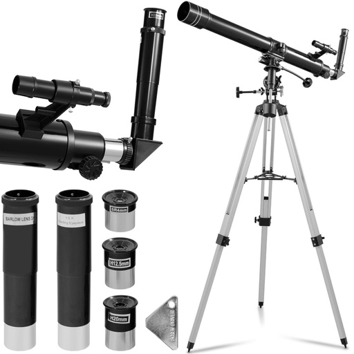 Teleskopas teleskopas astronominis teleskopas refraktorius žvaigždžių stebėjimui 900 mm dia 70 mm