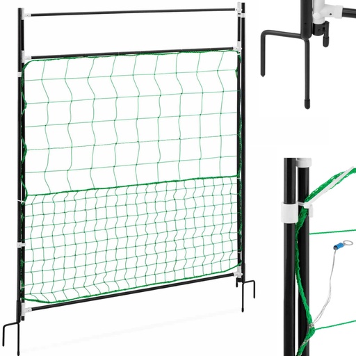 Door gate for poultry net fence 125 x 86 cm
