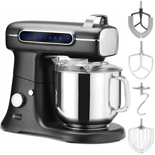 Planetārais mikseris konditorejai Blackbolt 7 l 1500 W melns - Hendi 221570
