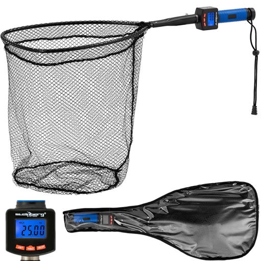 Fishing fish pick-up with scale and LCD thermometer up to 25 kg