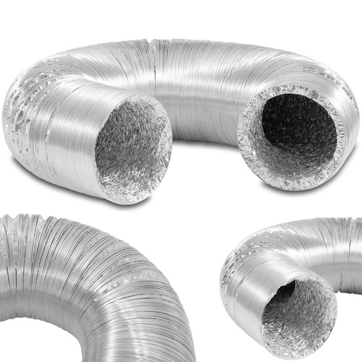 Aliumininė oro kondicionieriaus vėdinimo žarna, 125 mm skersmens, 10 m ilgio