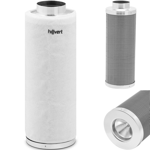 Anglies filtras su išankstiniu filtru ventiliacijai 50 cm skersmens 102 mm, skirtas 85 C