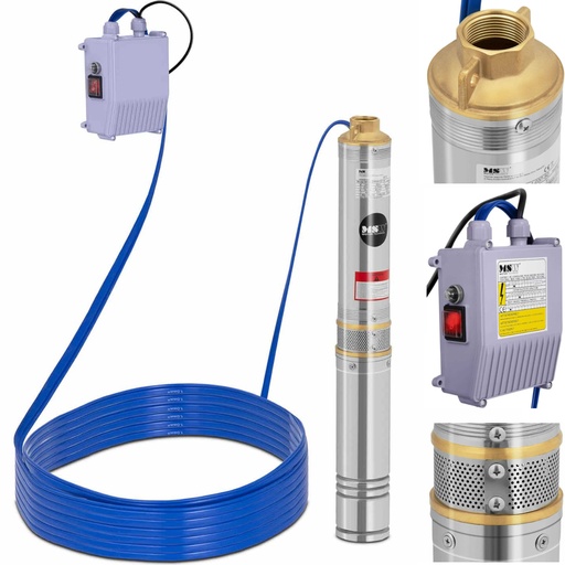 Iegremdējamais akas sūknis STAL 500 W 6000 l/h līdz 43 m