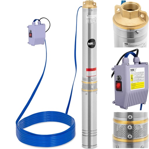 Iegremdējamais akas sūknis STAL 1000 W 4000 l/h līdz 91 m