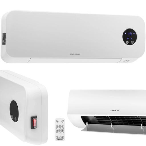 Electric heater ceramic wall air curtain with remote control 1000/2000W