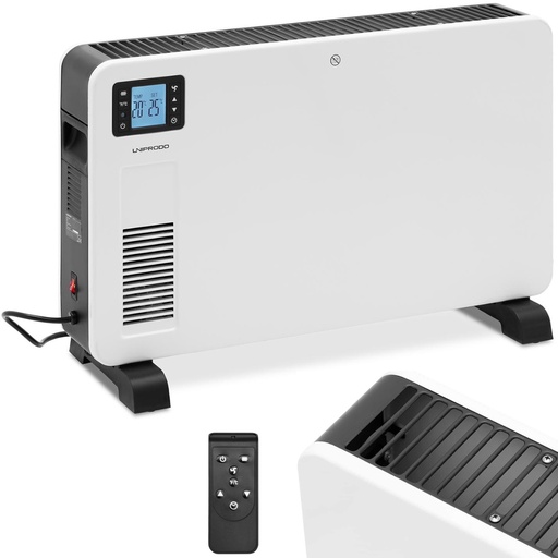 Elektrinis konvektorinis šildytuvas su nuotolinio valdymo pulteliu iki 25 m2 LCD 2300 W