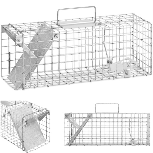Trap for martens rats foxes 48,5 x 15,5 x 19 cm mesh 25 x 25 mm