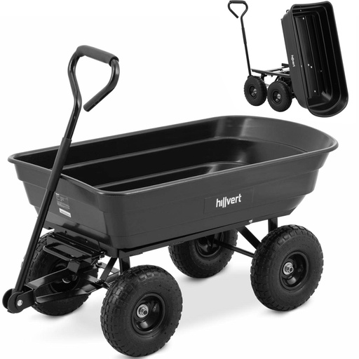 Tipper garden transport cart 75 l 300 kg