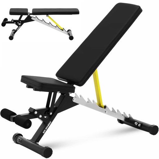 Bench training oblique bench adjustable 90-180 degrees up to 100 kg