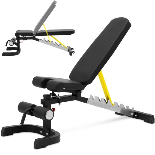 Bench training oblique bench adjustable for exercise up to 150 kg