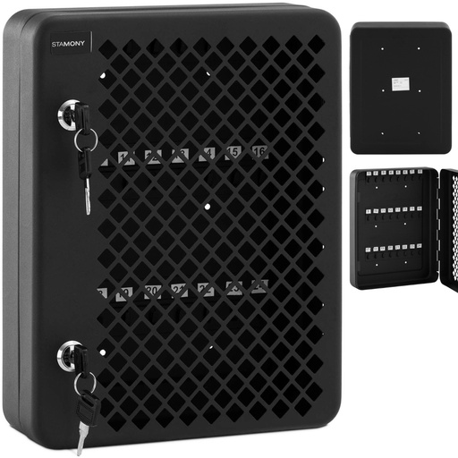 Cabinet wall organizer box for 24 metal keys