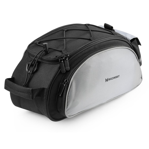 Bike rack bag with shoulder strap 13l black