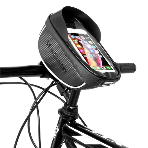 Handlebar bike bag with phone case 1 l black