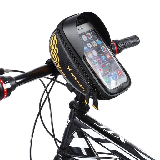 Handlebar bike bag 1 l phone case black