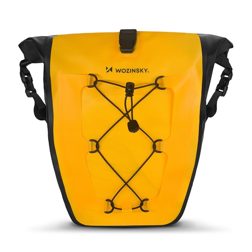 Waterproof bicycle rack pannier bag 25l yellow